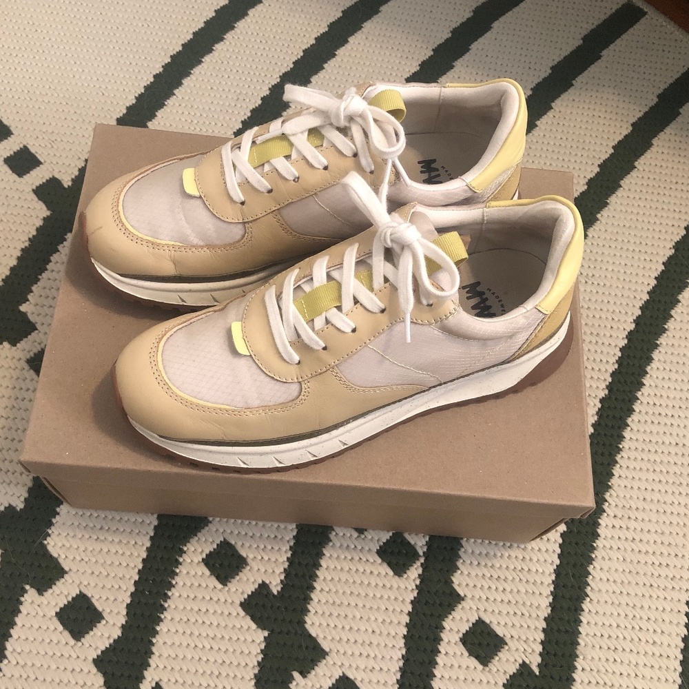 Madewell Kickoff Trainer Sneakers in Lemon Sz. 8.5